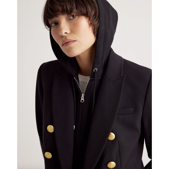 NWT Black Hoodie with Hoodie Insert - Picture 2 of 5